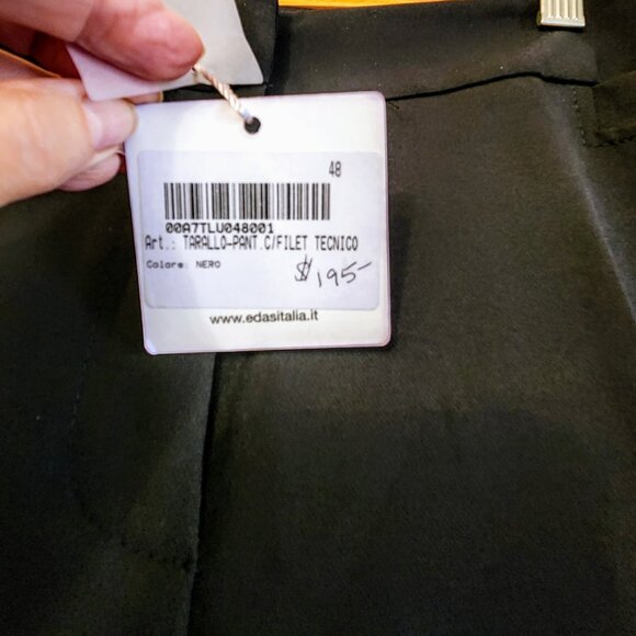 EDAS ITALY Women's Dress Black Pants Size US 14 or UK 16 NEW Stretch - Picture 2 of 16